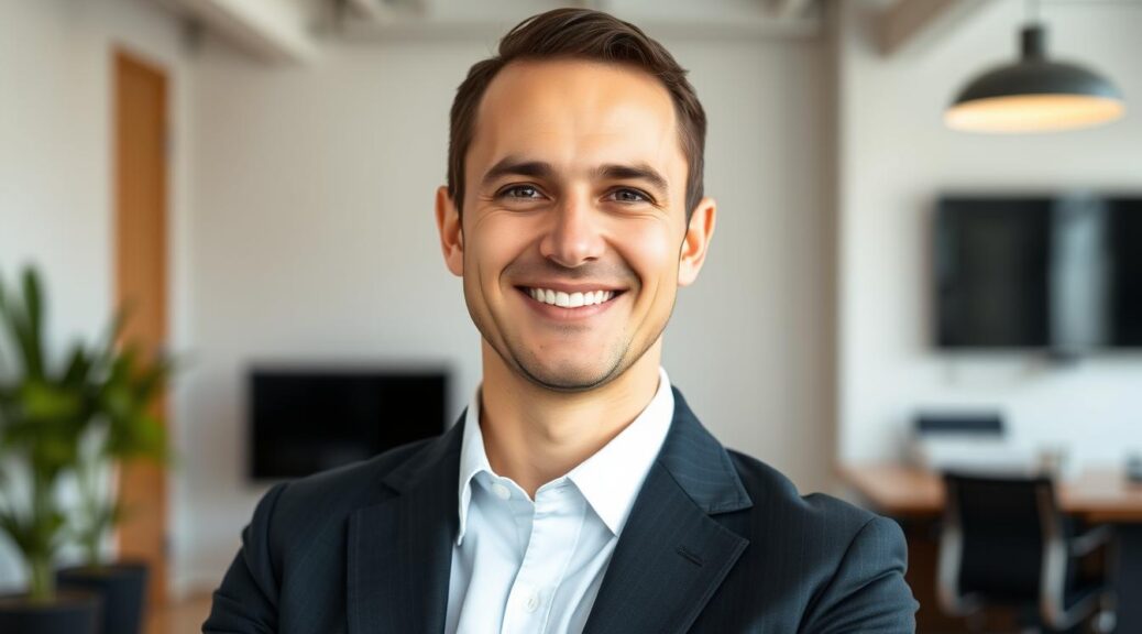 LinkedIn headshot background
