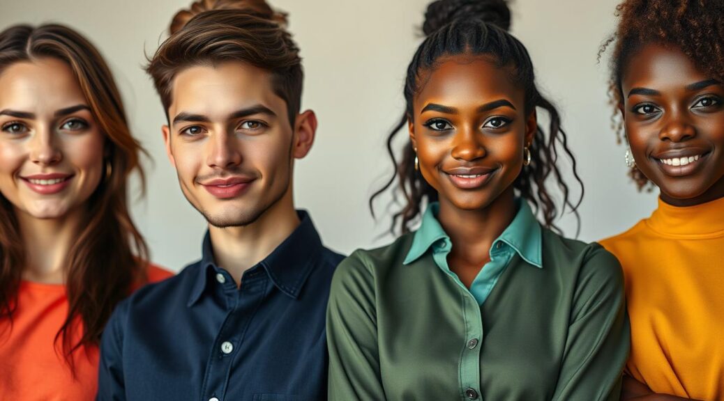 wardrobe colors for different skin tones headshot