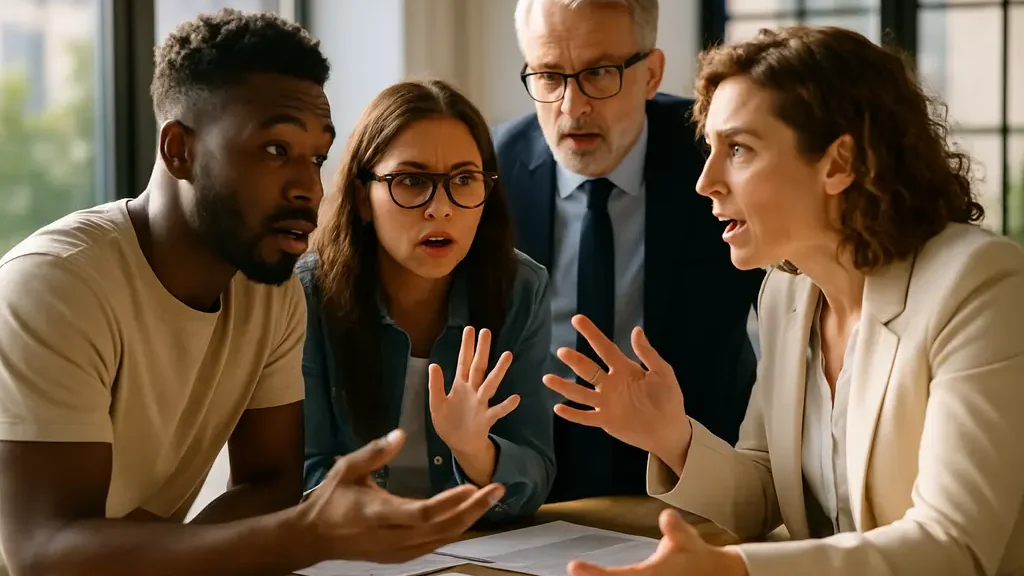 Dress Code Clarity discussion between a manager and employee in a modern office