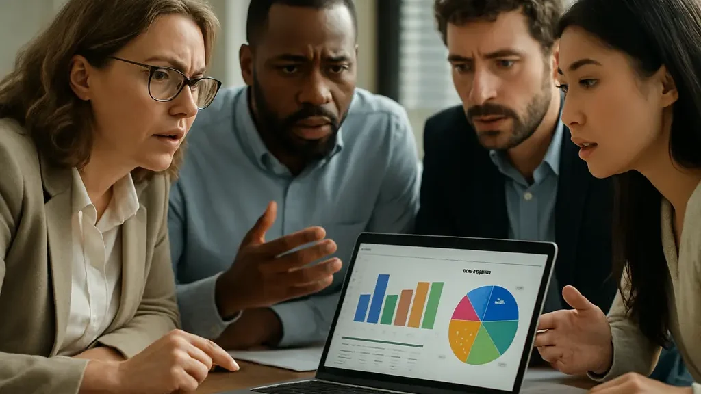 EEOC Data Shift illustrated by a hiring team reviewing neutral workforce presentation materials