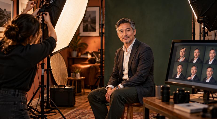 A Headshot Can Communicate Personality Without Changing Identity